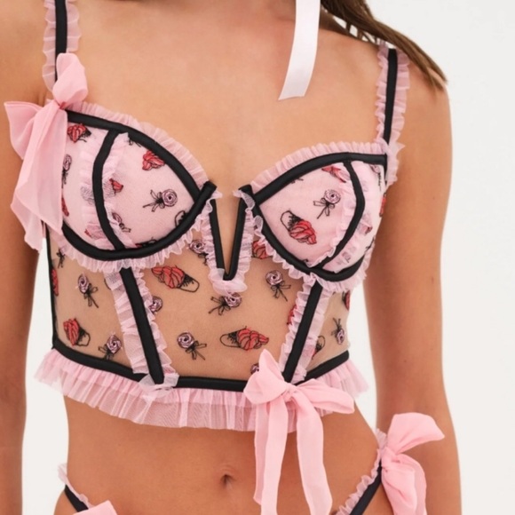 For Love And Lemons Other - For Love & Lemons Rosie Bow Bustier. NWT! Sz L